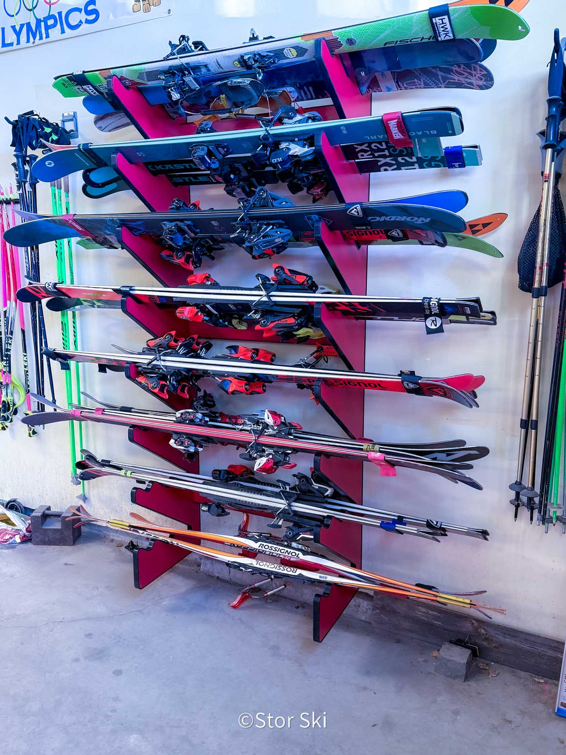 Elevating Ski Storage: A Custom Solution for 24 Pairs of Skis